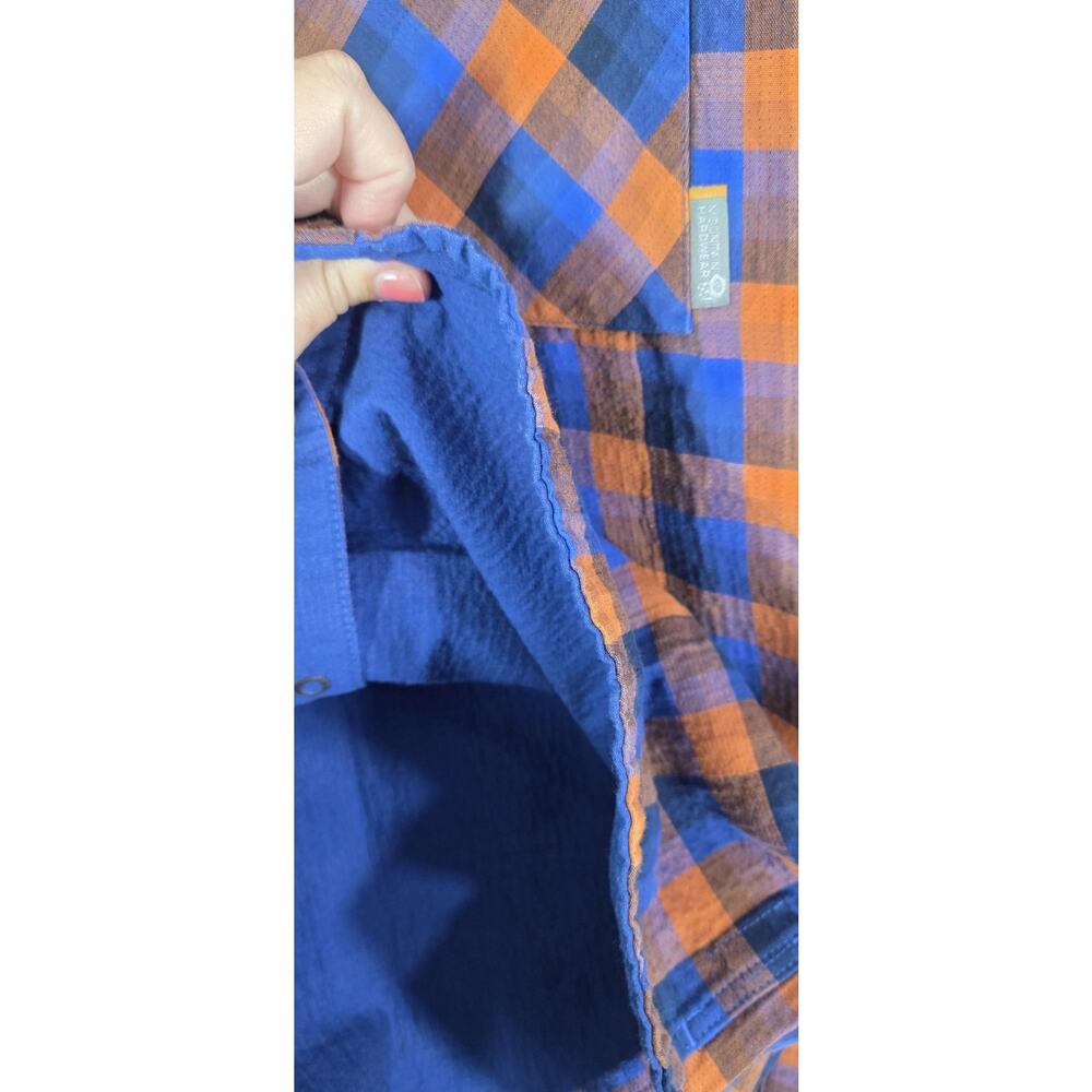 Mountain Hardware Mens reversible thick Plaid Button Up Shirt Size Large - Picture 4 of 7